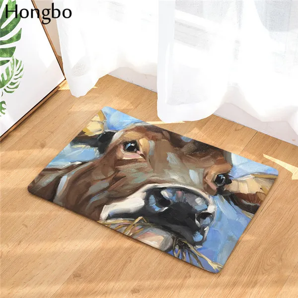 Hongbo Kawaii Animal приветственные напольные коврики Animal Dog Printed ванная комната кухня ковры дверные коврики пол коврики для гостиная Нескользящие - Цвет: 2