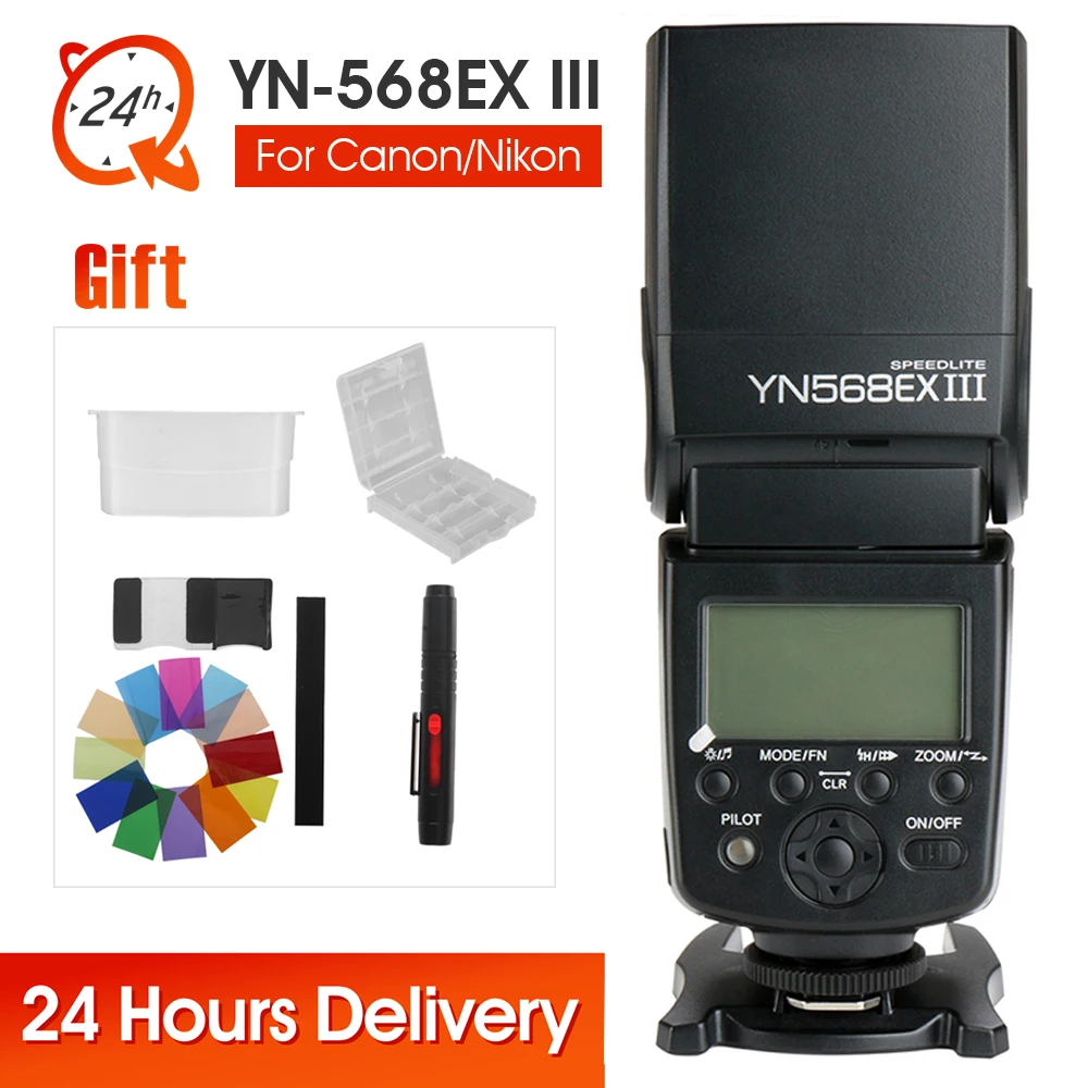 

YONGNUO YN568EX III YN-568EX III TTL Wireless HSS Flash Speedlite for Canon Nikon DSLR Camera Compatible YN600EX-RT II YN568EXII