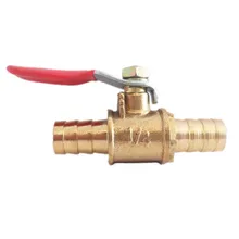 1 шт. латунная водяная масляная воздушная газовая топливная линия запорный шаровой клапан трубные фитинги для шланга 6 мм 8 мм 10 мм 12 мм