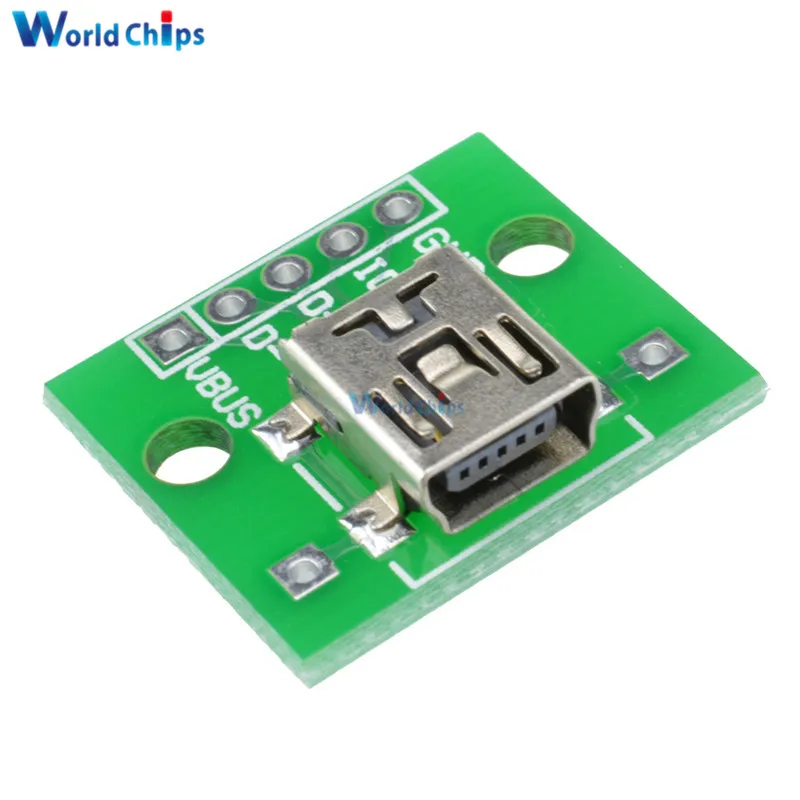 10 шт. мини USB DIP адаптер конвертер для 2 54 мм PCB платы DIY питания Новый|usb supply|usb tousb to dip