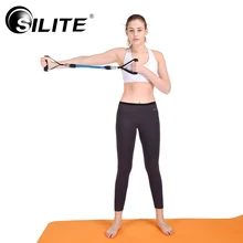 

SILITE Pedal Exerciser Chest Developer 2 in 1 Resistance Bands Yoga Pilates Fitness Latex Crossfit Training Porable Workout Body