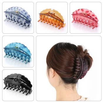 

1Pc Women Hair Claw Banana Clips Barrette Crab Clamp Girls Hair Hairpin Hairdress Hair Accessories Women Girl Hair Styling Tools