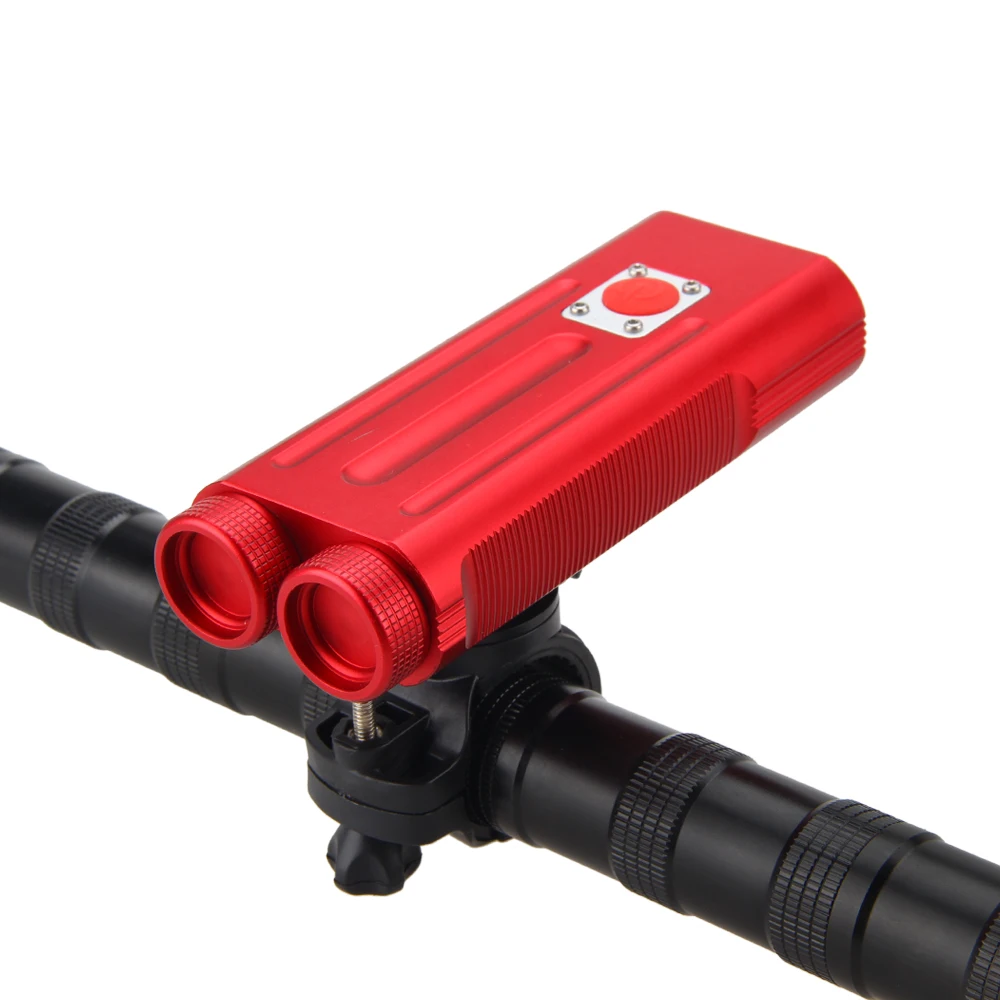 Best Aluminum 2x XM-L T6 LED Light Front Bike Headlight 7 ModesCycling Lamps+2x Rechargeable 3.7v 18650 2400mah Battery+Charger 22