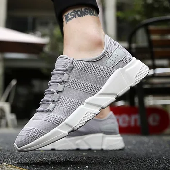 

BZBFSKY new men's shoes fly woven breathable mesh surface version of leisure sports wind running shoes enlen & benna mens shoes