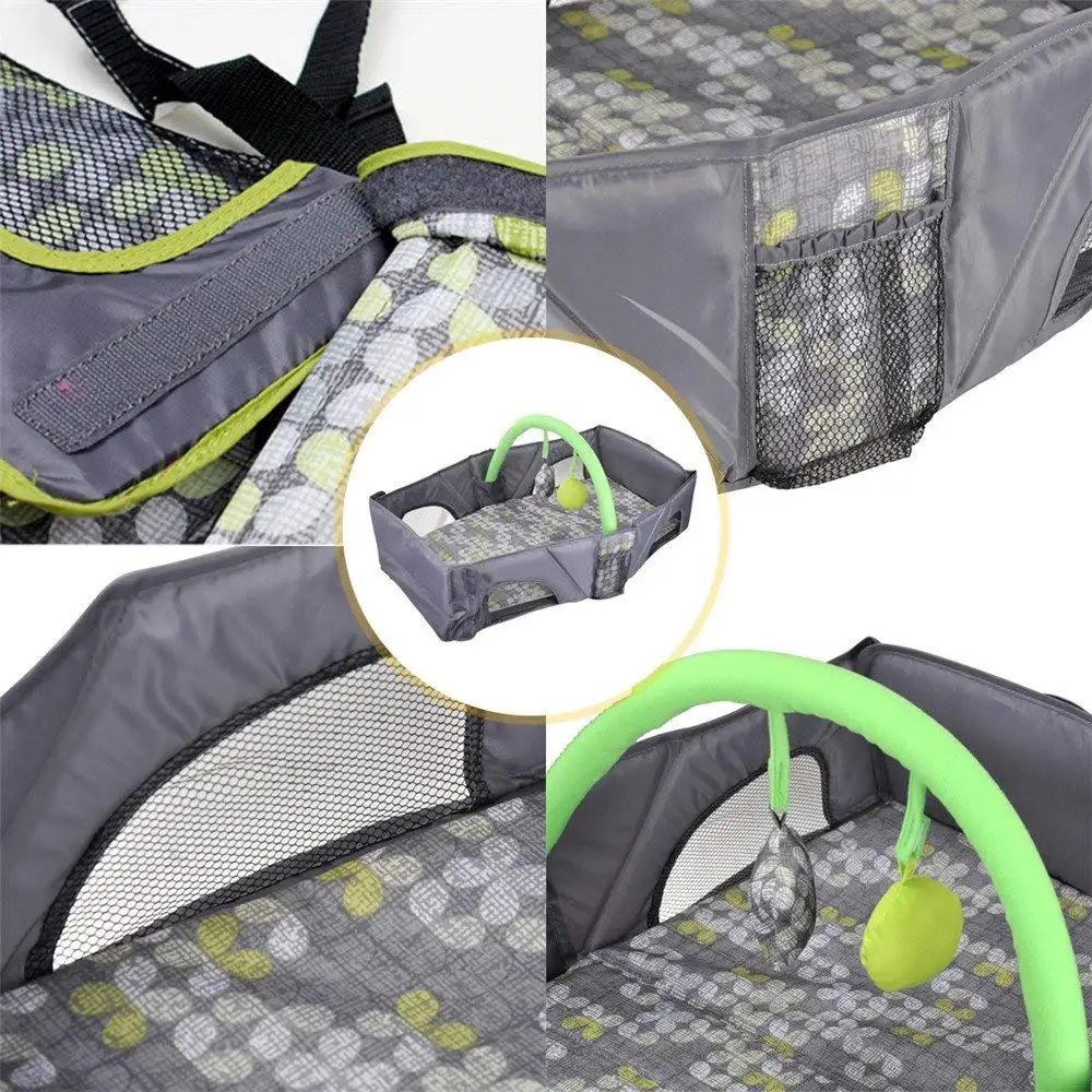 DEWEL-Foldable-Baby-Cribs-Portable-Safe-Newborn-Cot-Mummy-Baby-Travel-Bags-Supplies-Storage-5-Pocket (2)