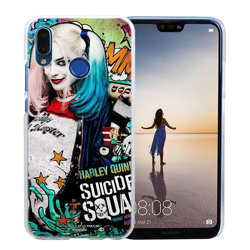 Чехол для huawei P20 P Smart Nova 4 3i P30 P10 P9 P8 lite Pro mini Жесткий ПК прозрачный чехол Харли Квинн Отряд Самоубийц - Цвет: 11