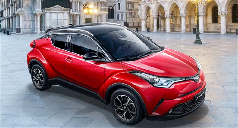 Подходит для Toyota CHR C-HR IZOA Передний+ задний бампер диффузор бамперы для губ защитная накладка из нержавеющей стали