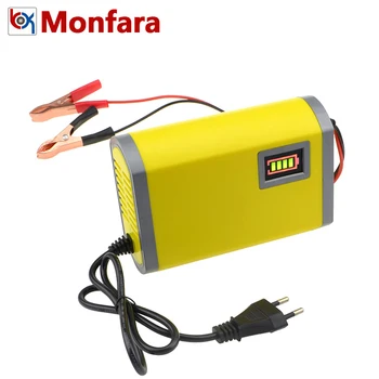 

Universal Lead Acid AGM GEL Car Motorcycle Battery Charger 12V 6A Intelligent Pulse Repair LED Capacity Display 12 V Smart Fast