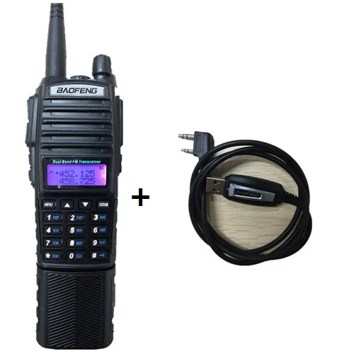 1/2/3 шт. BAOFENG UV-82 8 Вт 3800 мА/ч, иди и болтай Walkie Talkie радио 10 км двойной PTT UHF VHF Ham CB радио FM трансивер Walkie Talkie двухстороннее радио высокое Мощность передатчик УФ - Цвет: add cable