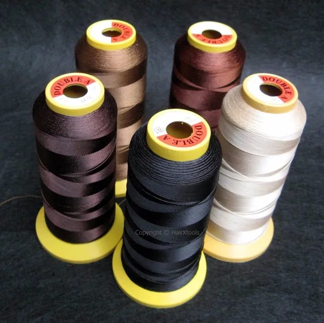 1Roll Nylon high strength Polyester thread For sewing hair weft with