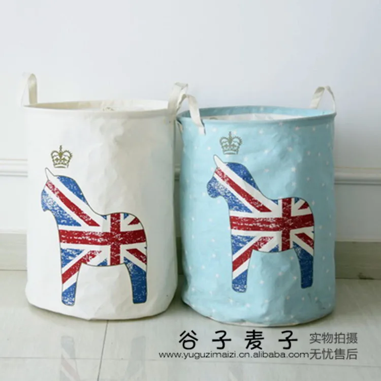 Factory explosion models Japan and South Korea zakka cotton waterproof beam port storage barrels laundry basket bathroom