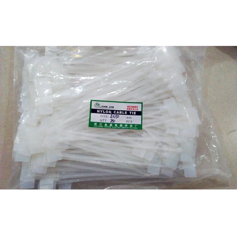 

ZHEJIN (250pcs)6'' Marker Flag Cable Tie,33lbs Min Tensile Strength, Marker Write On AreaFlag, Type- Natural