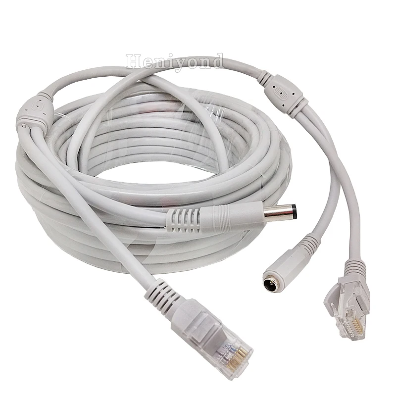 Сетевой кабель системы видеонаблюдения RJ45 CAT5/CAT 5e Cable + 18AWG удлинитель питания