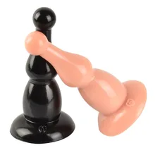 Soft Big Anal Beads Buttplug With Suction Cup Anal Dildo Prostata Massage Anal Dilator Plug Vaginal