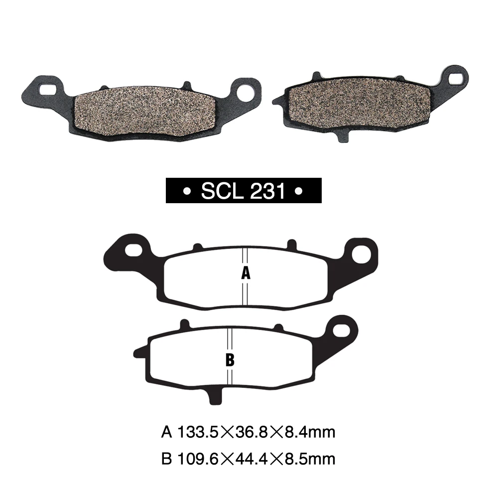 Alconstar набор тормозных колодок для мотоцикла полу металл Kawasaki ER 6N 2007 2008 2009 2010 2011 2012