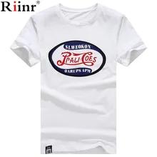 Riinr 2017 New Summer Fashion Brand T Shirt Male Slim Fit Short Sleeve T Shirt Men Trend Casual Mens T-Shirt Solid Color T Shirt