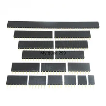 Шаг 2,54 мм 2/3/4/5/6/7/8/9/10/11/12/13/14/15/16/17/18/19/20 /40 Pin Stright Female Однорядный штыревой разъем печатной платы