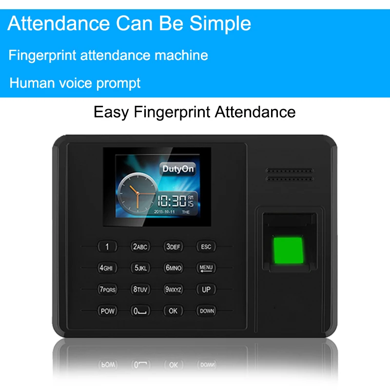 

OULET Biometric Fingerprint Time Attendance TCPIP USB Time Clock Recorder Attendance System Fingerprint Employees Device Machine