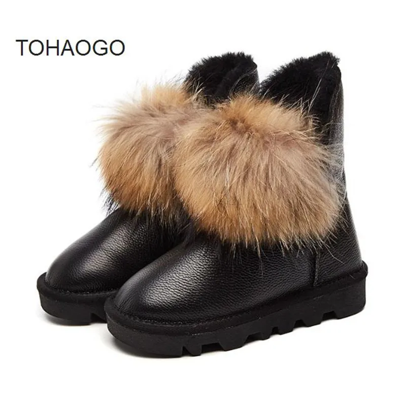 

2018 winter new plus velvet wool snow boots warm non-slip women's boots leather cotton shoes short boots women
