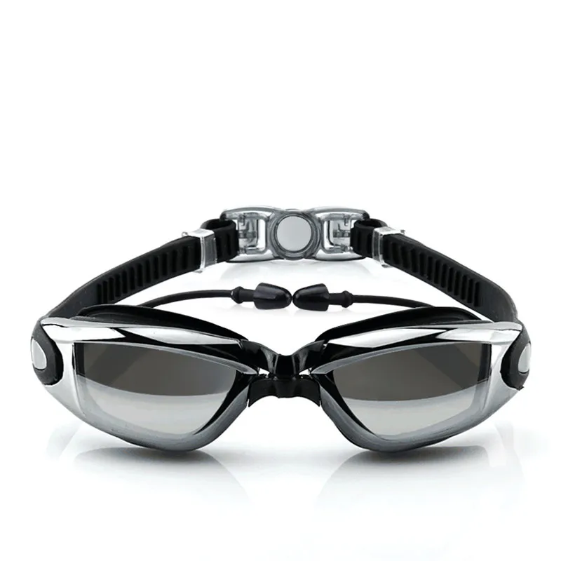 Женские мужские плавательные очки Анти-туман УФ HD Natacion Hombre силиконовые Регулируемые очки для дайвинга плавательный бассейн