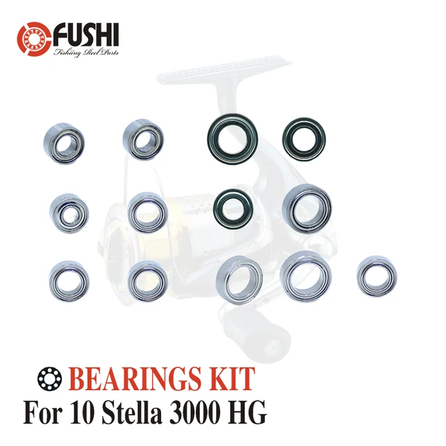 Best Price Fishing Reel Stainless Steel Ball Bearings Kit For Shimano 10 Stella 3000 HG / 02435 Spinning reels Bearing Kits Best Price Fishing Reel Stainless Steel Ball Bearings Kit For Shimano 10 Stella 3000 HG / 02435 Spinning reels Bearing Kits
