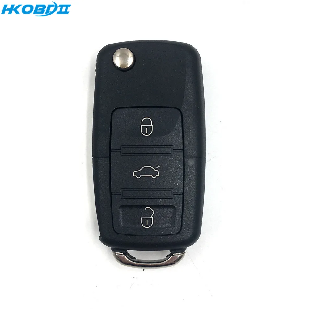 HKOBDII 3 кнопки дистанционного ключа автомобиля 433 мГц для Volkswagen VW Lavida 1KO 959 753N без