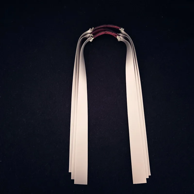 

6pcs 1mm Flat Rubber Band Thicknes Slingshot Hunting Catapult Natural Latex Flat Elastic Resilient for Shooting