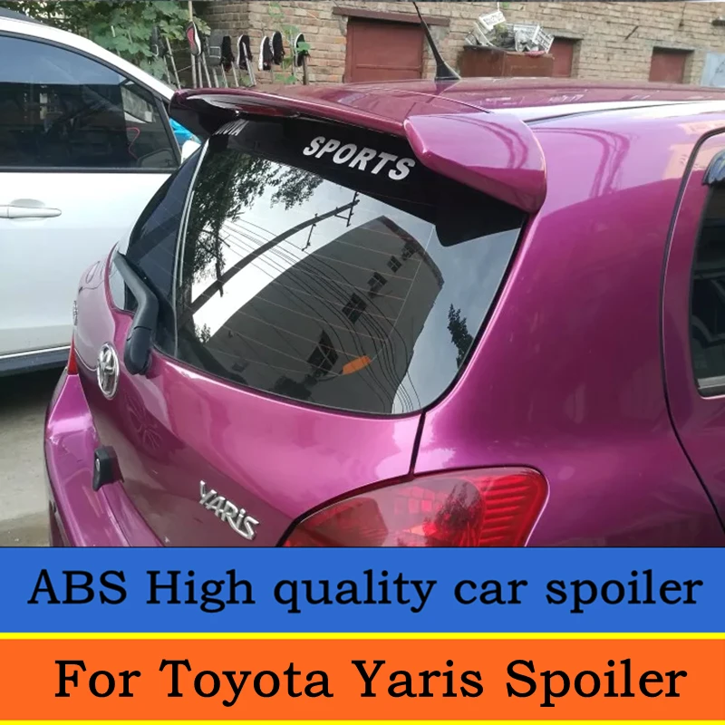 Для Toyota Yaris YarisL спойлер 2014-2016 высокое качество абс материал заднее крыло