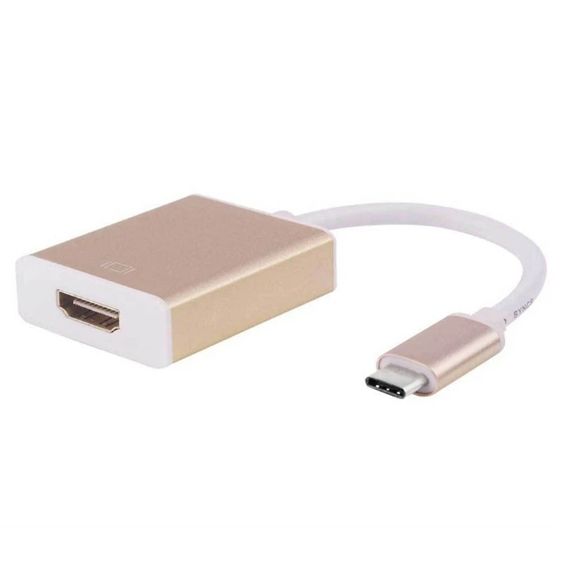 Trumsoon type C USB-C HDMI USB-C USB3.0 конвертер USB3.1 концентратор адаптер удлинитель 1080P для Macbook 1" Chromebook Pixel tv - Цвет: Type C to HDM