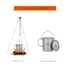 TOMSHOO Ultralight 750ml Titanium Mug Titanium Cup Coffee Tea Camping Pot Outdoor Tableware Picnic Water Cup Camping Equipment ► Photo 2/6