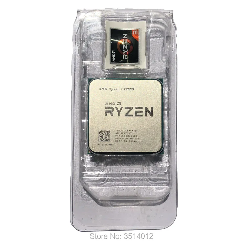 Процессор AMD Ryzen 3 2200G R3 2200G 3,5 GHz четырехъядерный процессор 65W YD2200C5M4MFB Socket AM4