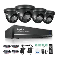 Sannce 720P HD наблюдения Системы NVR комплект ИК-IP66 4-1 TVI безопасности IP Камера Wi-Fi сеть видеонаблюдения видео Главная Безопасность Камера