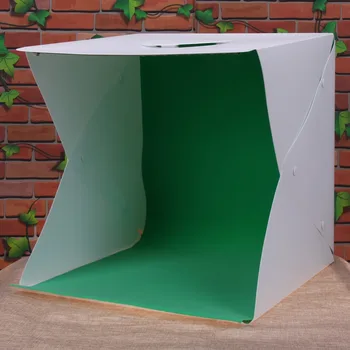 

Large Size Portable Mini Light Room Box Photo Cube with LED Studio Box Photography Backdrop Built-in Light Photo Kits 42*42*40cm