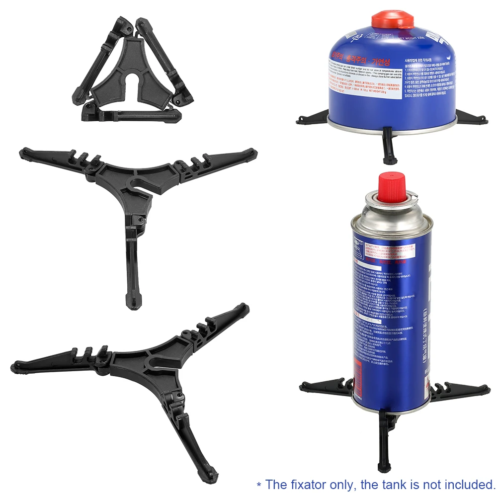 Gas Tank Bracket Outdoor stove Camping stove tools Shelf Folding Canister Stand 