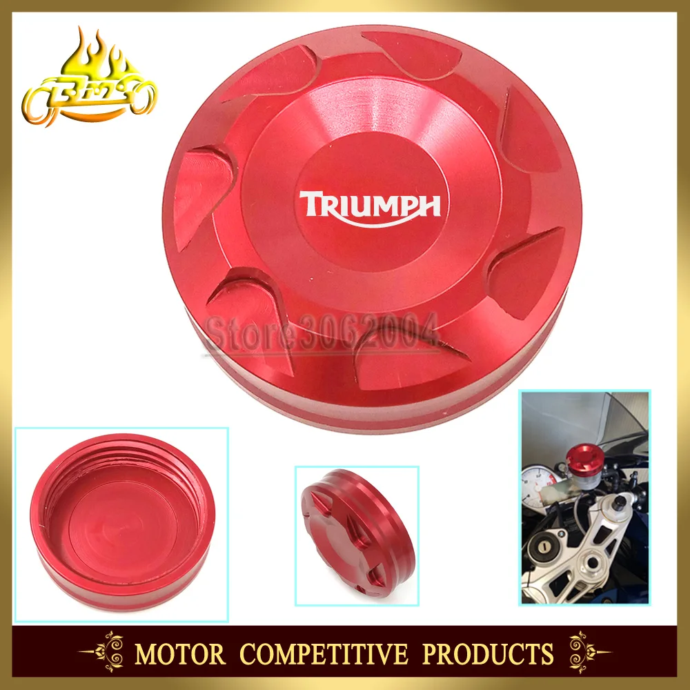 

Front Brake Master Cylinder Fluid Reservoir Cover Cap Motorcycle For TRIUMPH DAYTONA 675 / 1050 STEED TRIPLE 2012 2010 2008 CNC