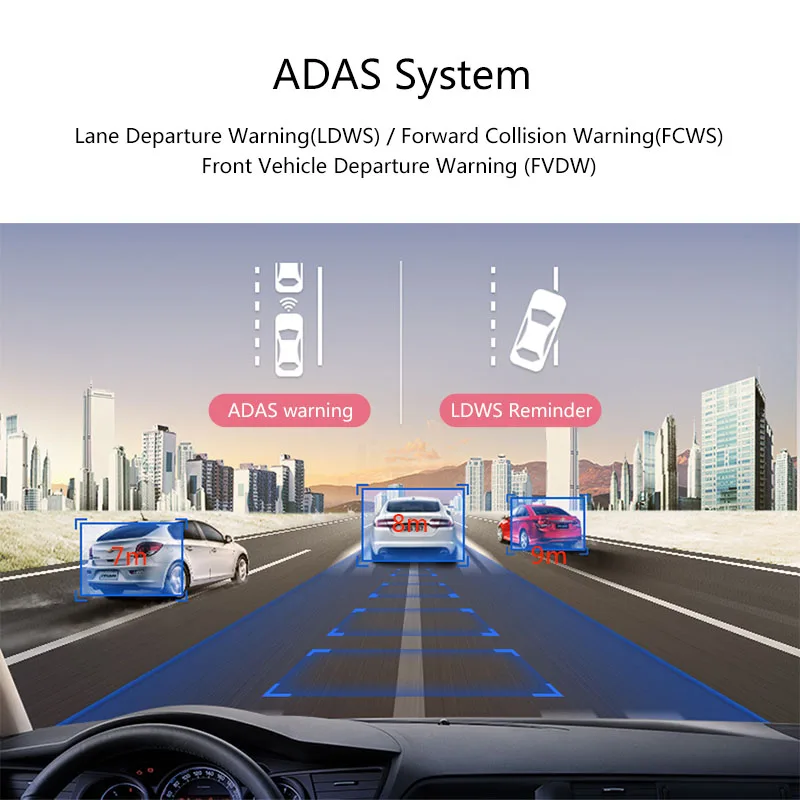 4G Android 2 Гб RAM Автомобильный видеорегистратор Dash камера с двумя объективами ADAS GPS