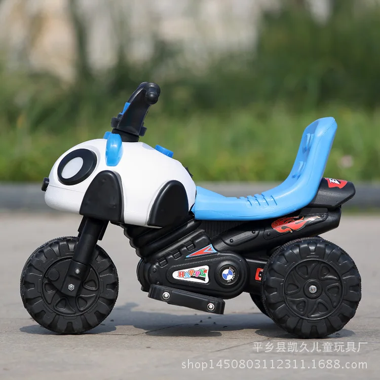 Детский Электрический мотор автомобиля батареи Электрический трехколесный велосипед ребенок панда пункт может сидеть прямо с фабрики одно поколение