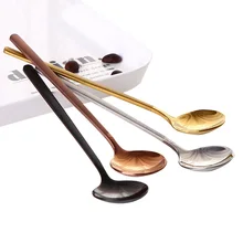 

New Eco Friendly Stainless Steel Coffee Spoon With Long and Short Handle Creative Icecream Dessert Tea Spoon Kitchen Accessories