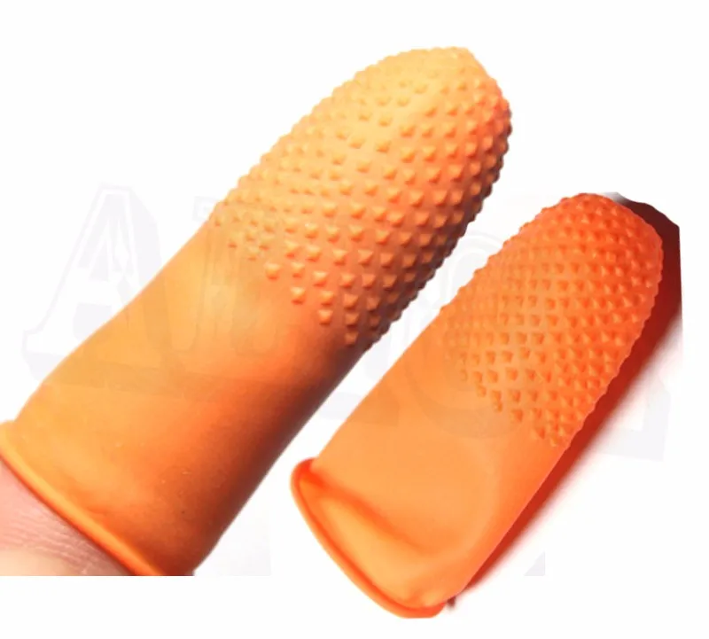

100pcs Safety Latex Finger Protector shields/Cots/stall for Hair Extension Bonding