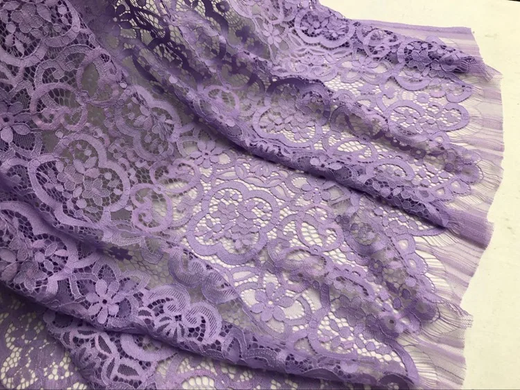 LASUI C0322 1 шт. 8 цветов без выцветания смешанные цвета великолепные полые французские ресницы позиционирования кружевной ткани - Цвет: purple
