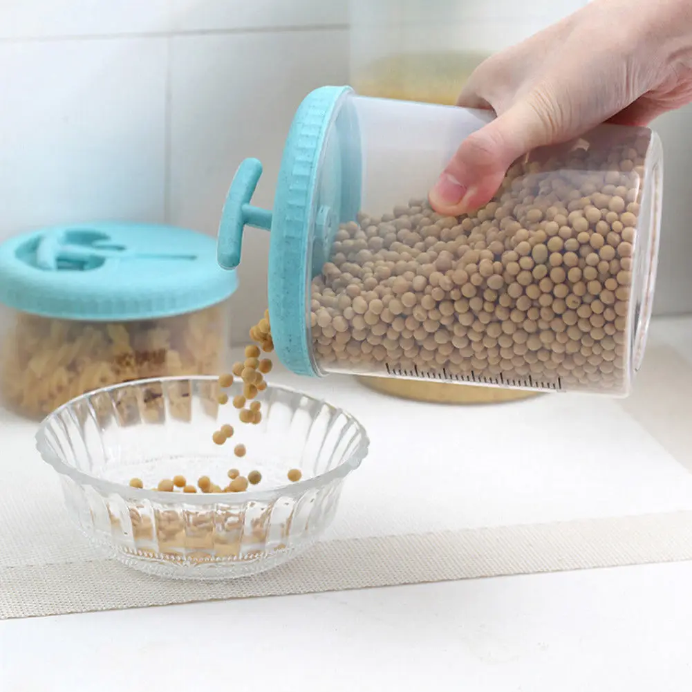 

Plastic Kitchen Food Cereal Grain Bean Rice Storage Box Container Case Organizer Bottle 400ml 1100ml 1600ml