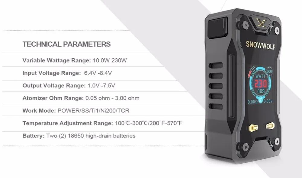 Snowwolf Xfeng 230W TC Mod-3