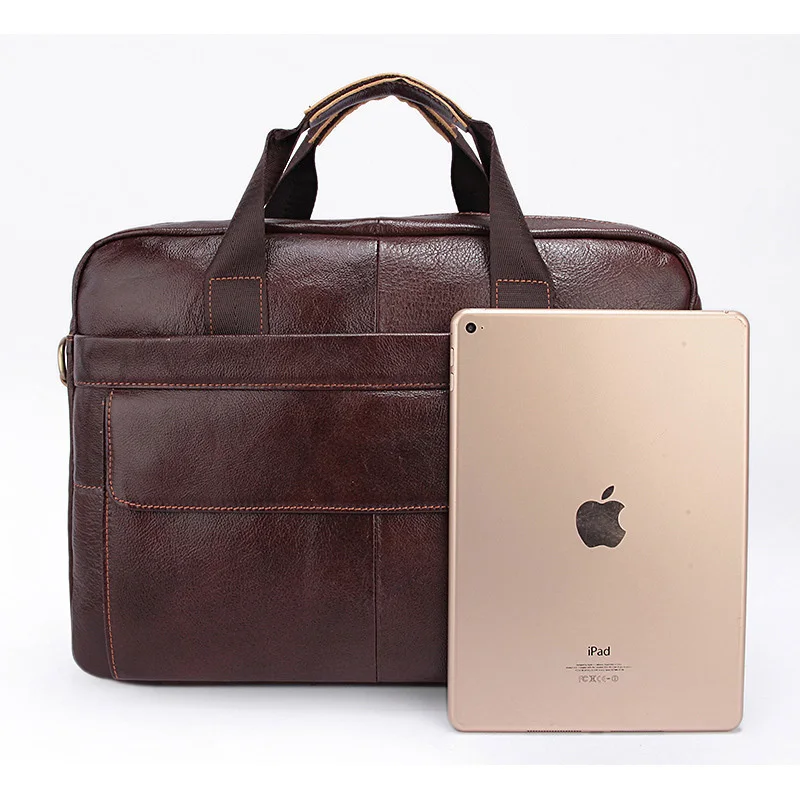 Мужской портфель из натуральной кожи, женская сумка для ноутбука, деловой портфель, Офисная сумка через плечо для компьютера, мужская сумка через плечо, сумки-мессенджеры