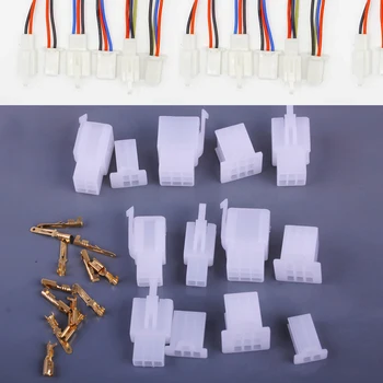 

DWCX Car Styling 50 Pair Automotive Electrical 2 3 4 6 9 Pin Connector Auto Crimp Terminal