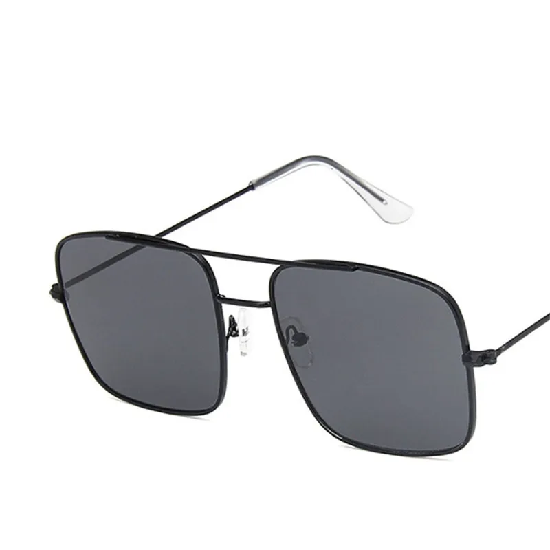 LeonLion винтажные Квадратные Солнцезащитные очки для женщин модные ретро маленькие женские солнцезащитные очки из сплава UV400 шоппинг Lentes De Sol Mujer - Цвет линз: BlackGray