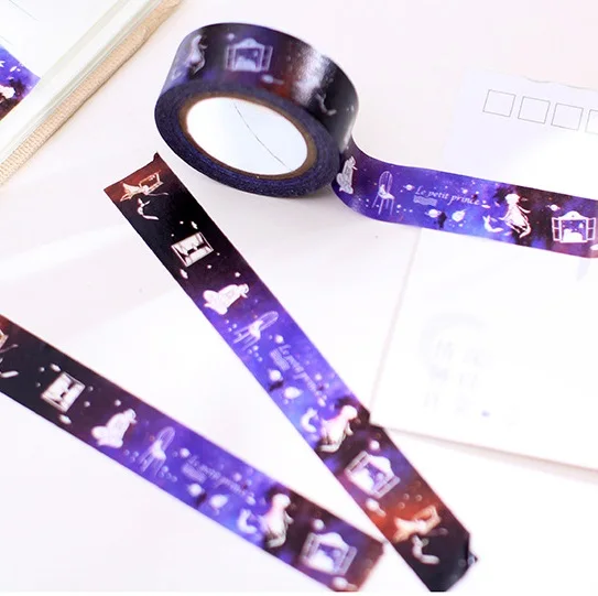 1 5 см 10 м шт. Маленький принц дизайн Васи клейкой ленты DIY Записки Стикеры Label