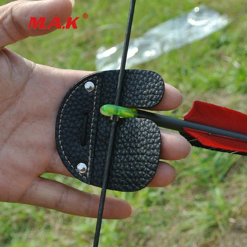 7x7 см Черный Чистая коровья кожа Защита для пальца подходит на открытом воздухе