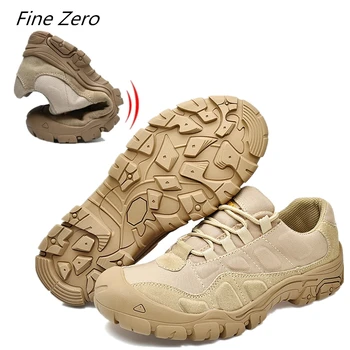 

New Outdoor Men Hiking Shoes Waterproof Breathable Tactical Combat Army Boots Desert Training Sneakers Anti-Slip Trekking Shoes