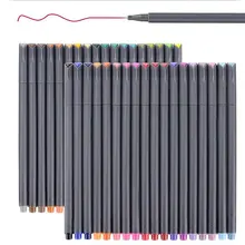 Fineliner ручка на водной основе товары для рукоделия школа Рисование маркером лайнер ручка цвет воды эскиз тонкая линия ручка набор