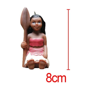 

Moana princess Pua Maui boneca action figure keychain toys 2017 New Moana dolls Oyuncak key ring birthday party supply decor